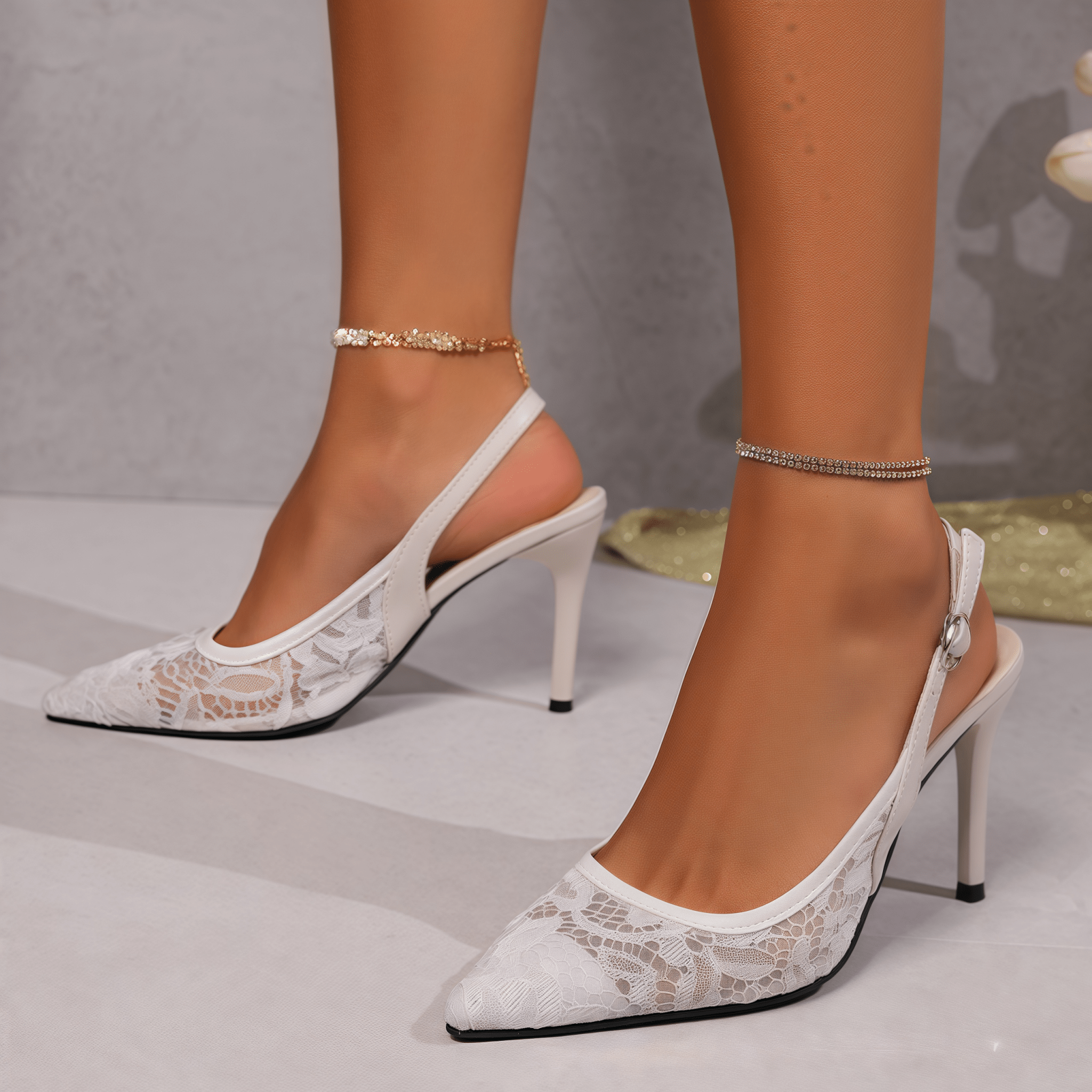 Aiguille Lacée Heels - Velnoir™