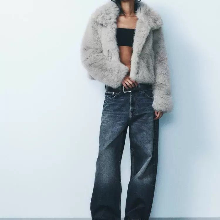 Comfy Boréal Kunstfell Jacke - Velnoir Fashion