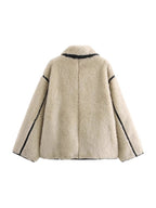 Shearling Montmártre Teddy Jacke - Velnoir™