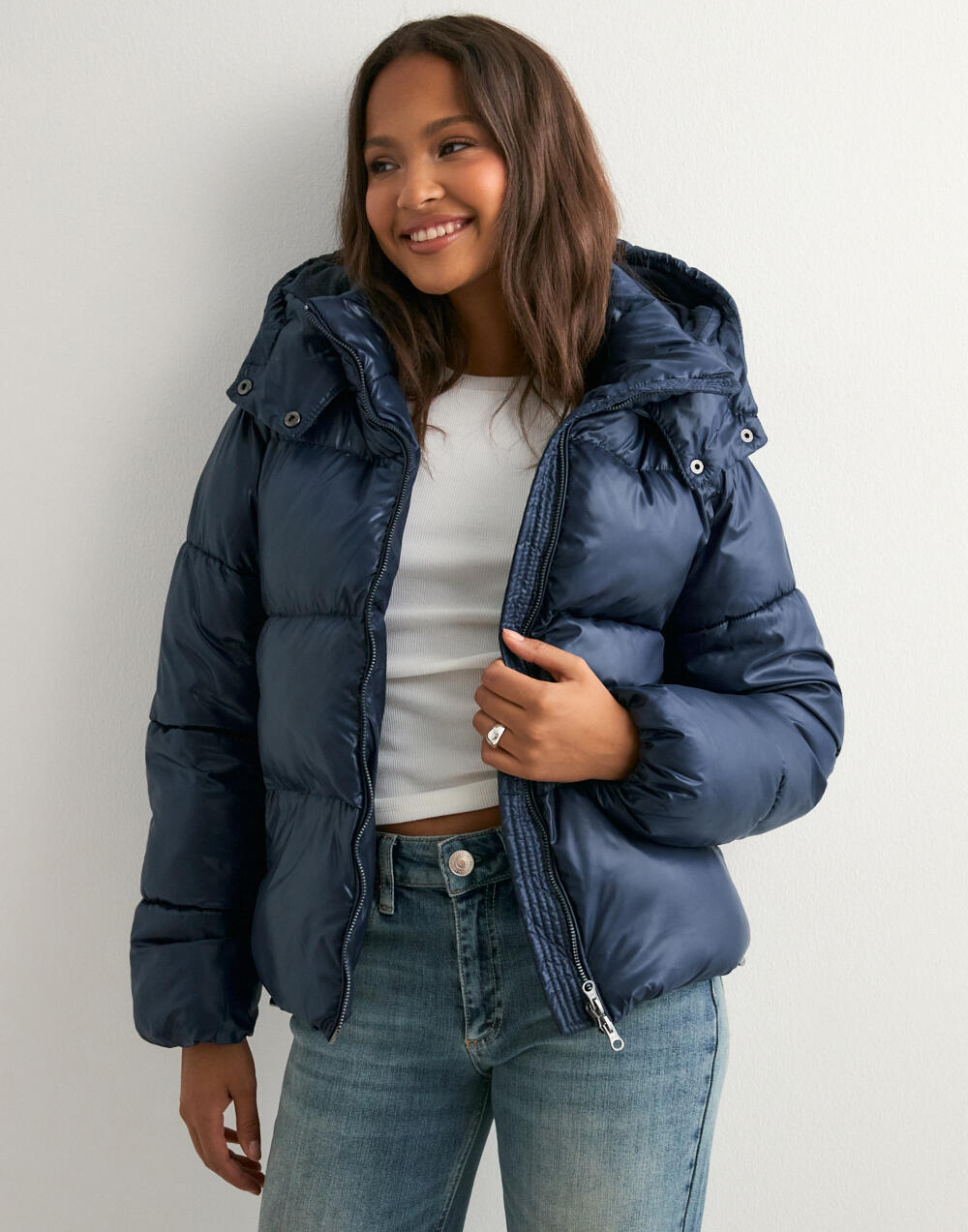 Shiné Bordeaux Puffer Jacke - Velnoir Fashion