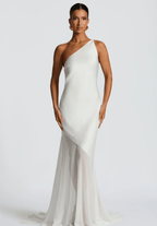 Velnoir™ Aléthea Asym Maxi Dress - Velnoir™