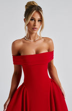 Velnoir™ Amour d'Azur Midi Dress - Velnoir™