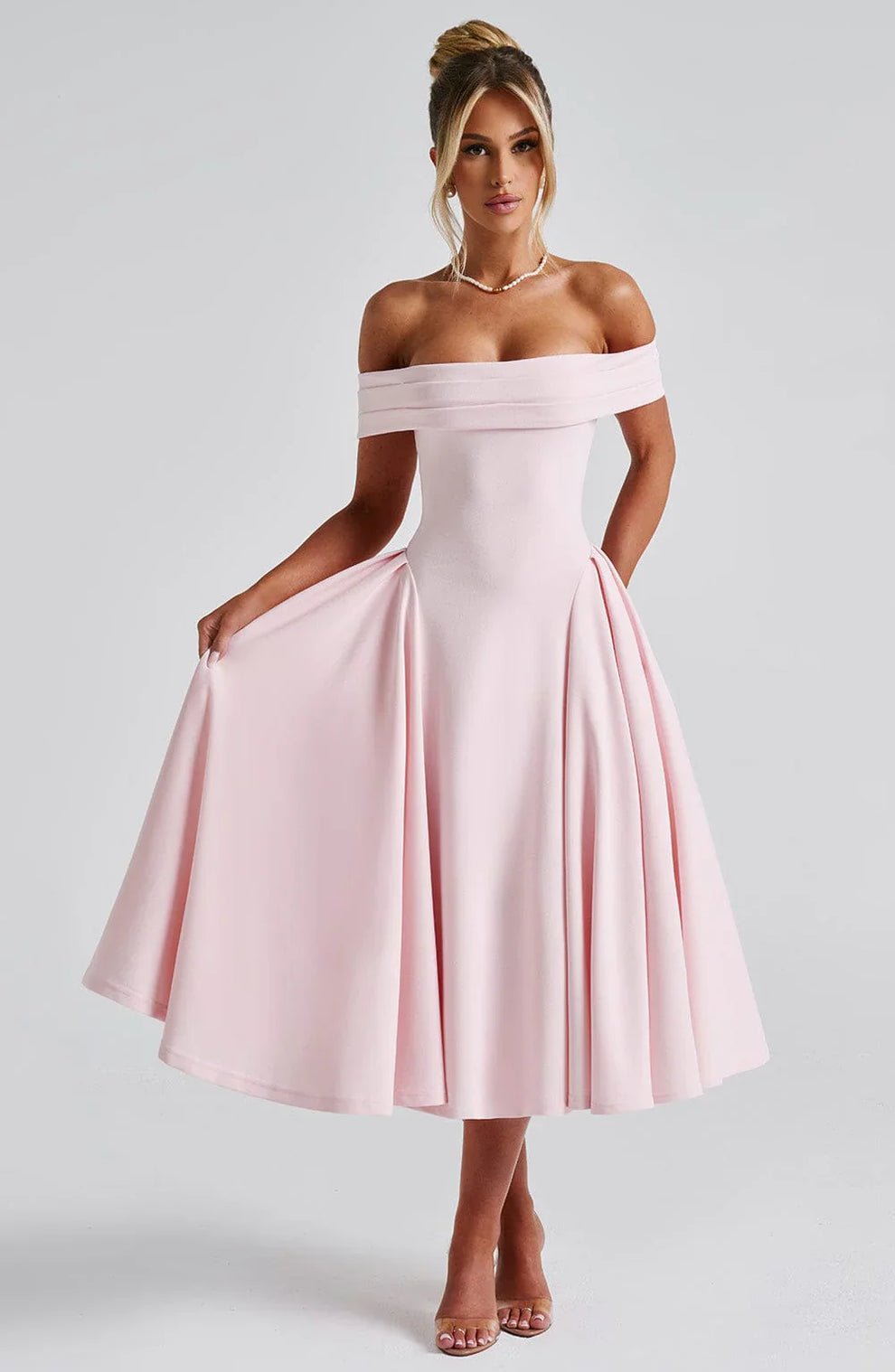 Velnoir™ Amour d'Azur Midi Dress - Velnoir™
