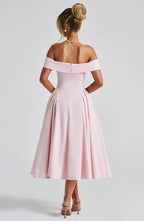 Velnoir™ Amour d'Azur Midi Dress - Velnoir™