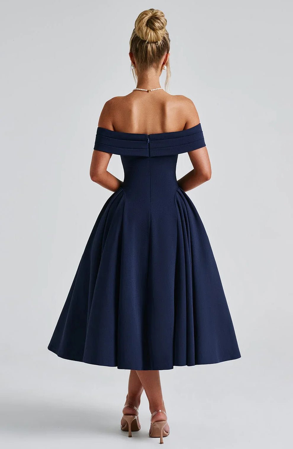 Velnoir™ Amour d'Azur Midi Dress - Velnoir™