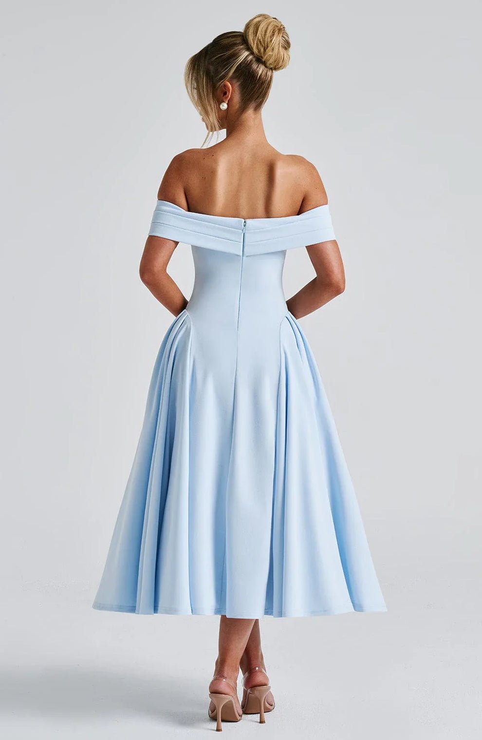 Velnoir™ Amour d'Azur Midi Dress - Velnoir™