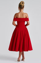 Velnoir™ Amour d'Azur Midi Dress - Velnoir™