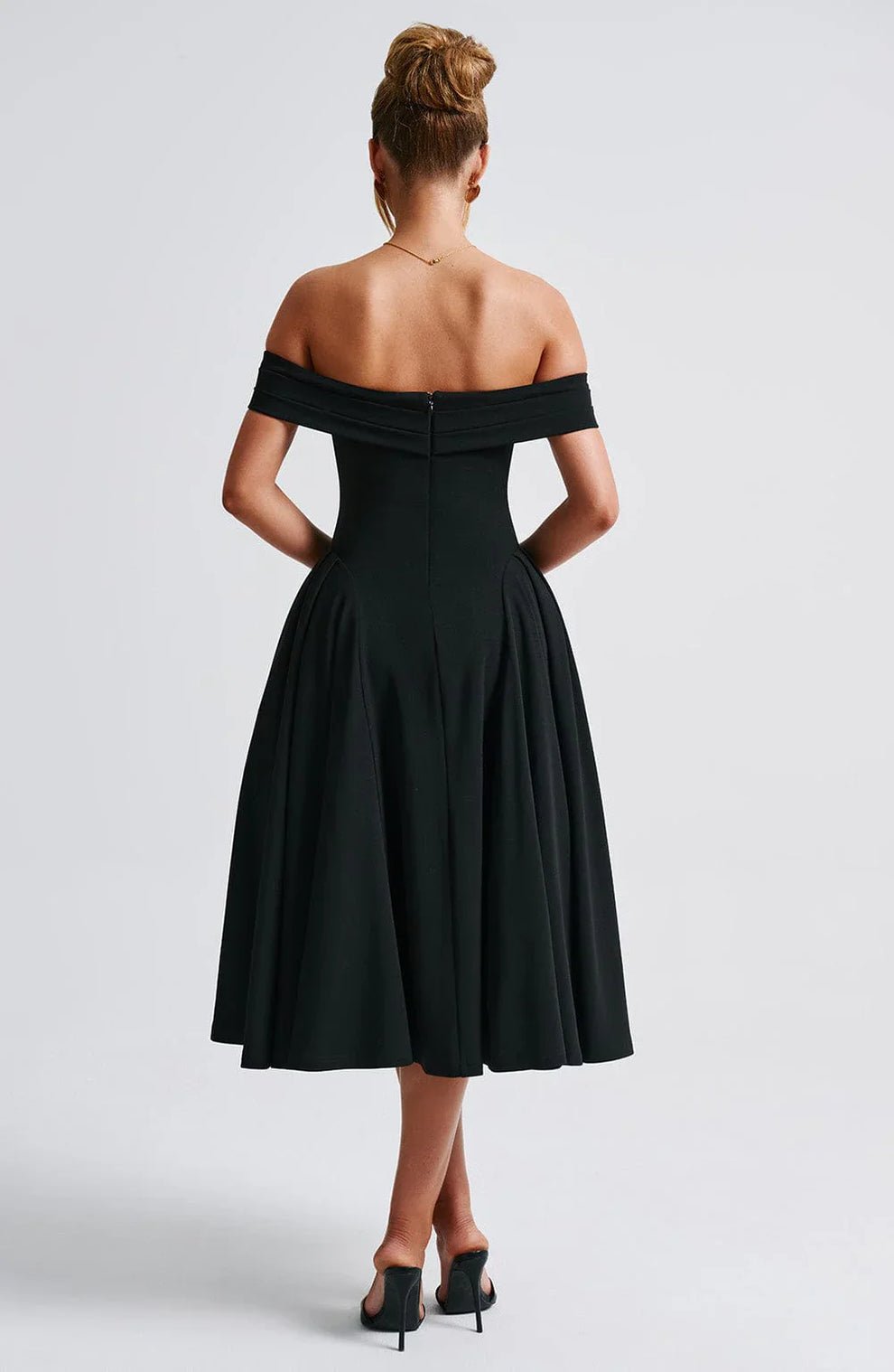 Velnoir™ Amour d'Azur Midi Dress - Velnoir™