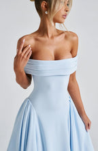 Velnoir™ Amour d'Azur Midi Dress - Velnoir™