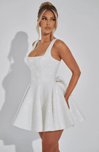 Velnoir™ Auréliane Robe Mini Dress - Velnoir™