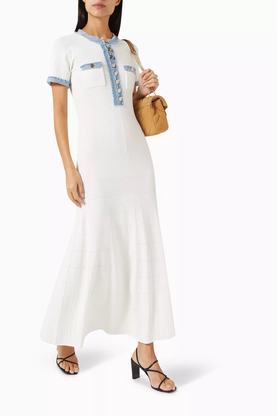 Velnoir™ Blanche Denim Dress - Velnoir™