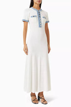Velnoir™ Blanche Denim Dress - Velnoir™