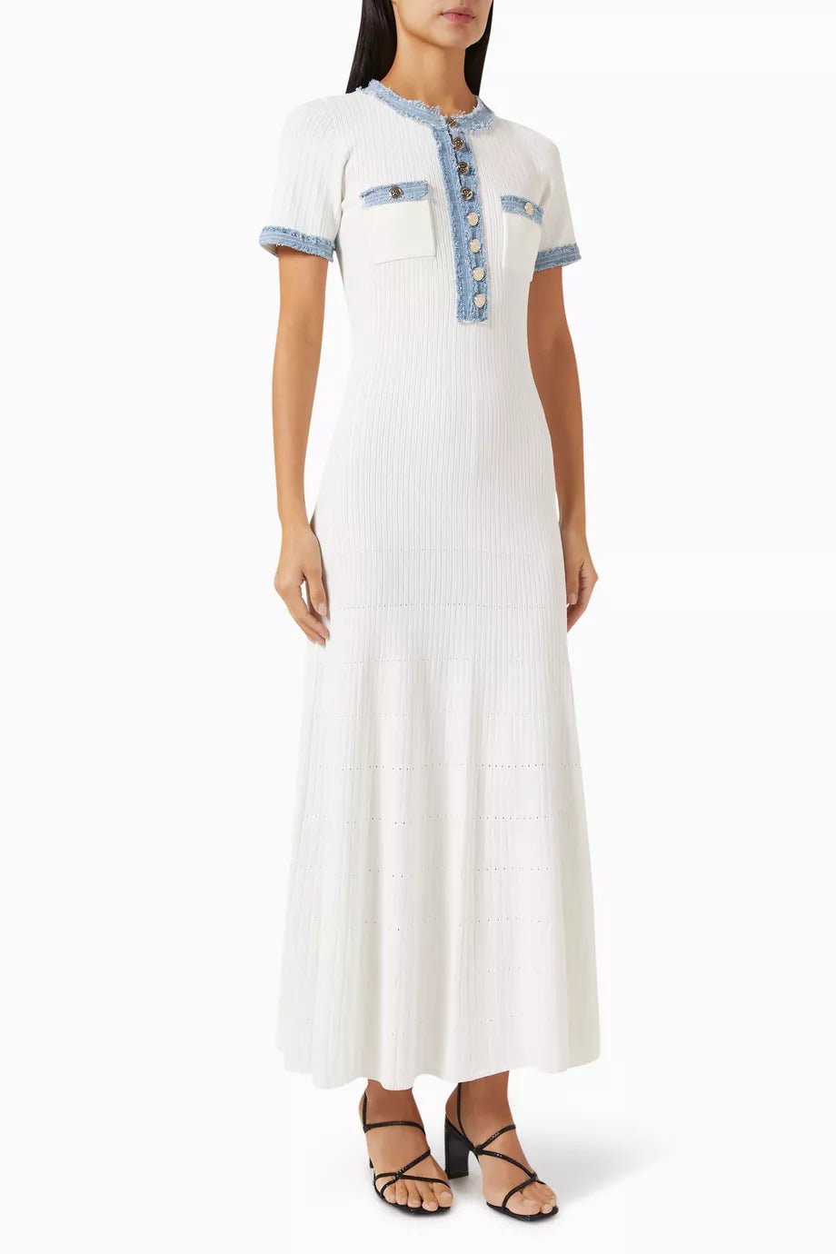 Velnoir™ Blanche Denim Dress - Velnoir™