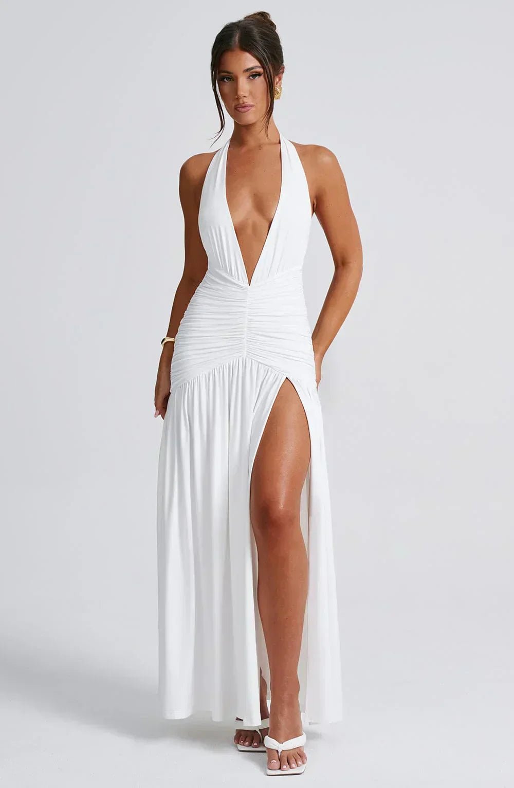 Velnoir™ Blanche Élégance Dress - Velnoir™