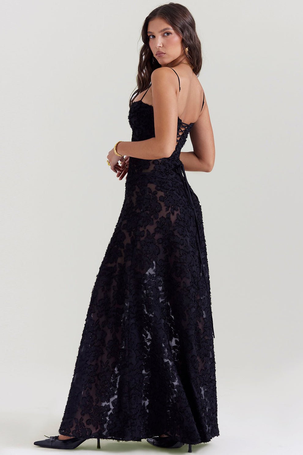 Velnoir™ Céleste Rosace Maxi Dress - Velnoir™