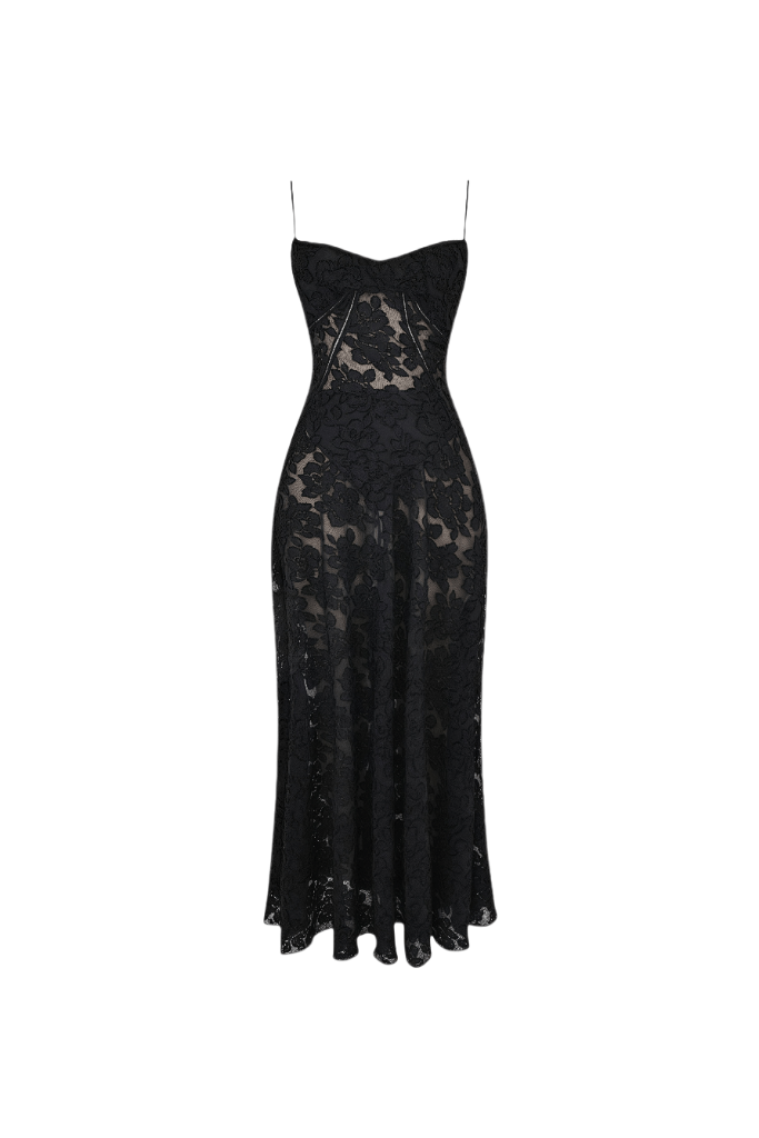 Velnoir™ Céleste Rosace Maxi Dress - Velnoir™