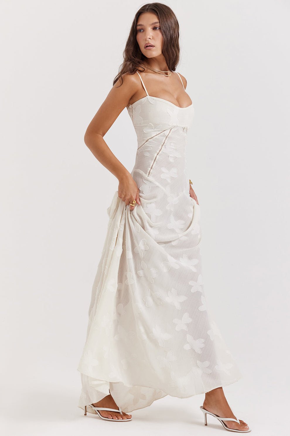 Velnoir™ Céleste Rosace Maxi Dress - Velnoir™