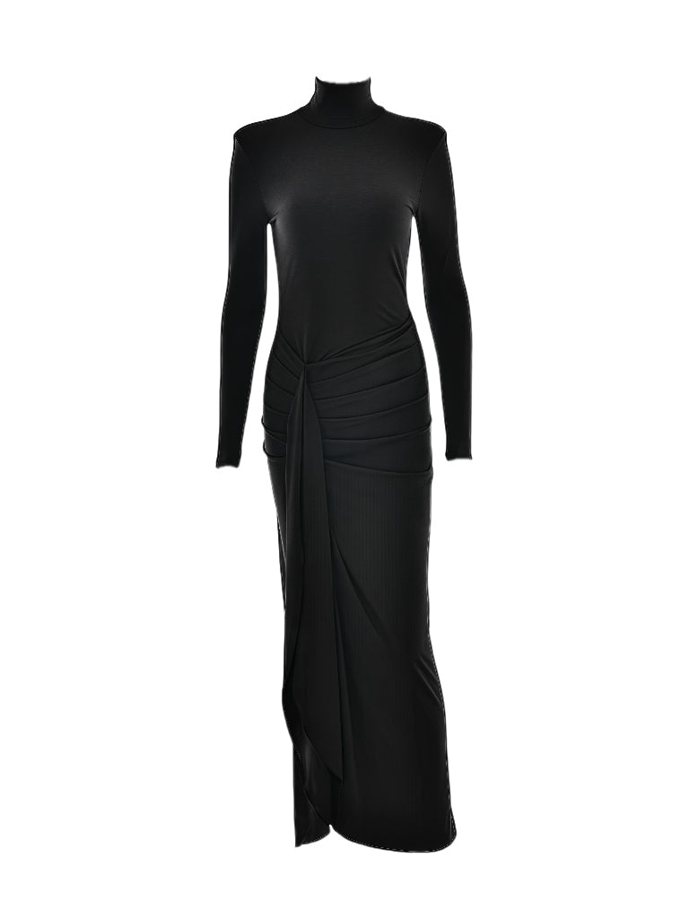 Velnoir™ Drapé Bodycon Maxi Dress - Velnoir™