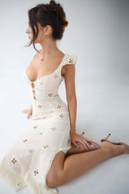 Velnoir™ Isola Linen - Blend Dress - Velnoir™