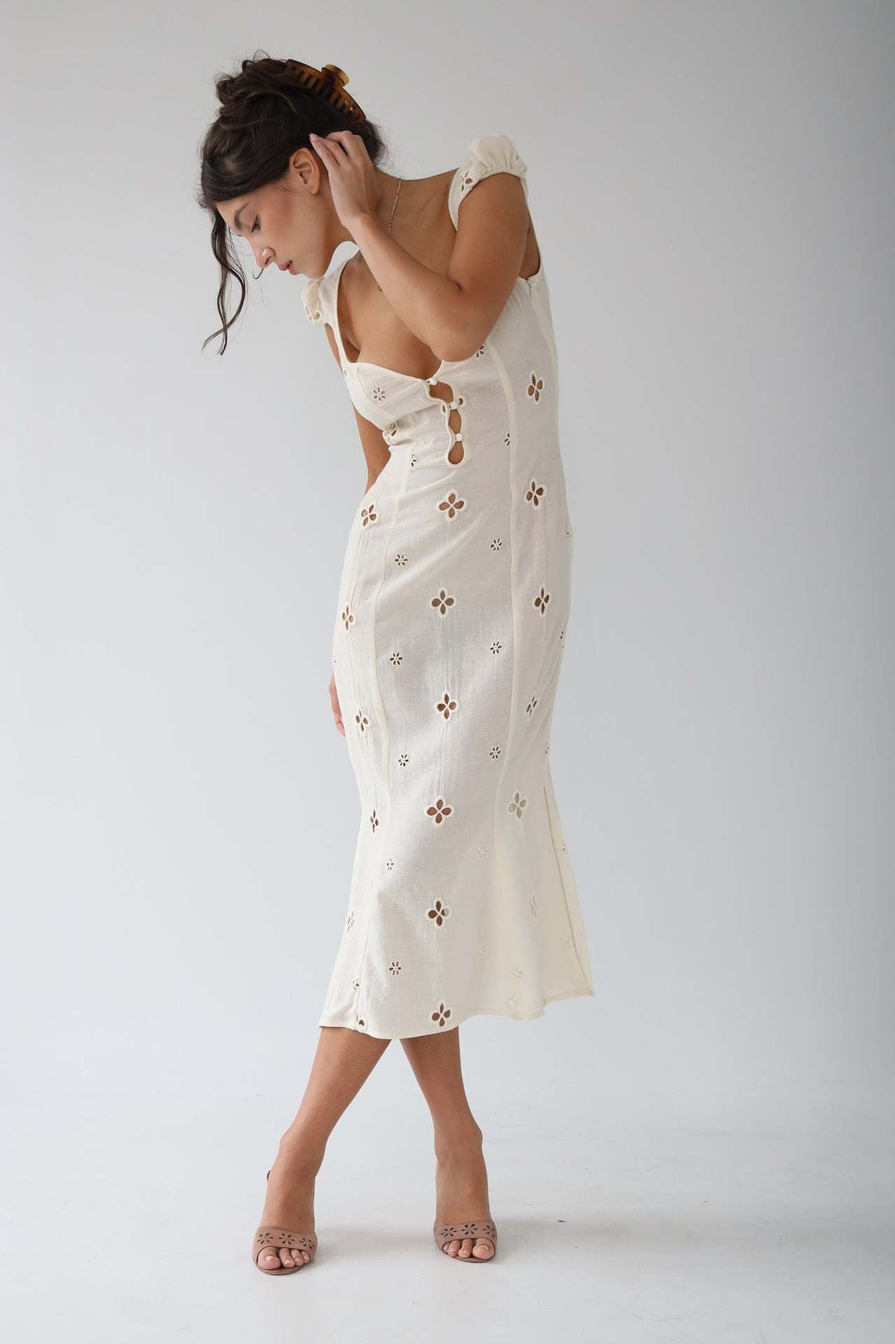 Velnoir™ Isola Linen - Blend Dress - Velnoir™