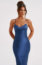 Velnoir™ L'Allure Saphire Maxi Dress - Velnoir™