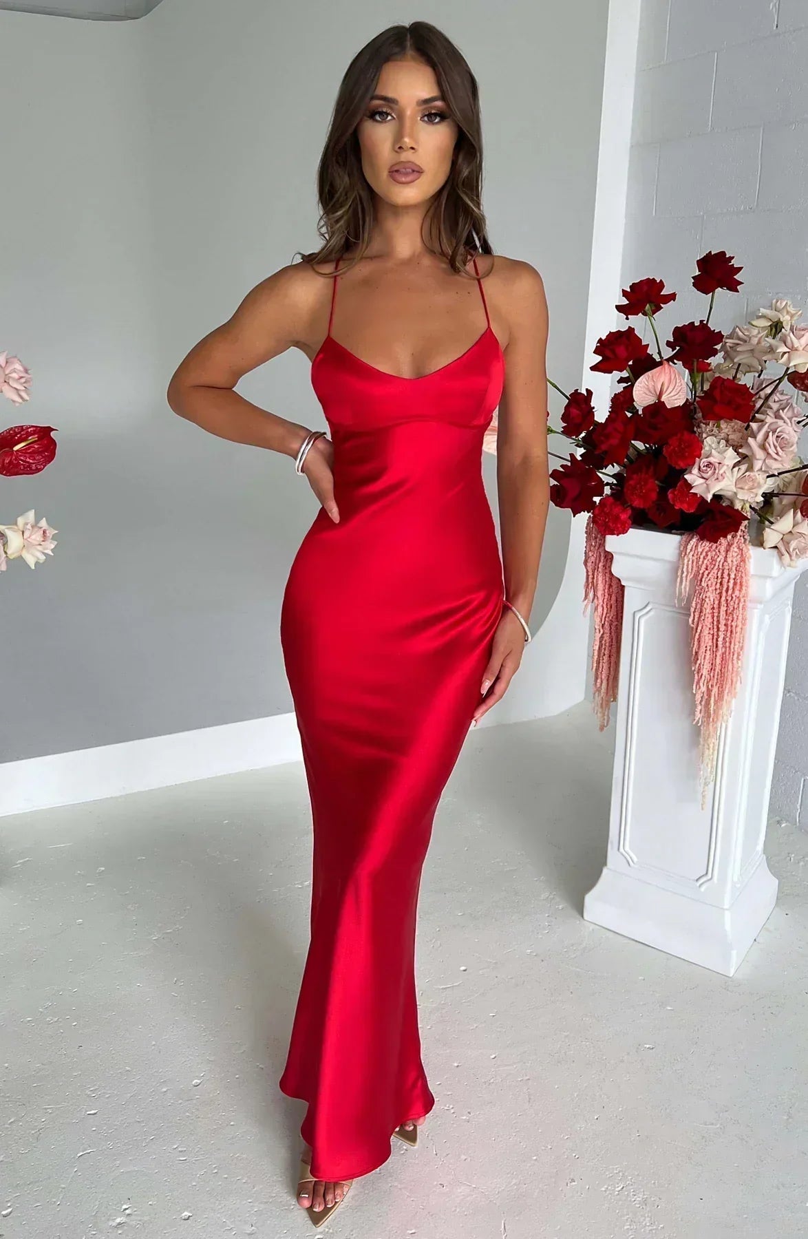 Velnoir™ L'Allure Saphire Maxi Dress - Velnoir™
