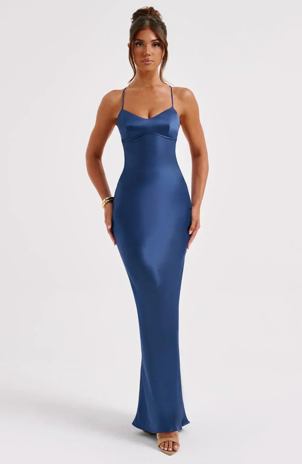 Velnoir™ L'Allure Saphire Maxi Dress - Velnoir™