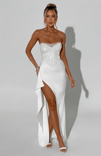 Velnoir™ Louvré Fendue Dress - Velnoir™