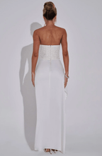 Velnoir™ Louvré Fendue Dress - Velnoir™