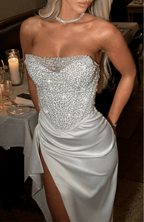 Velnoir™ Louvré Fendue Dress - Velnoir™