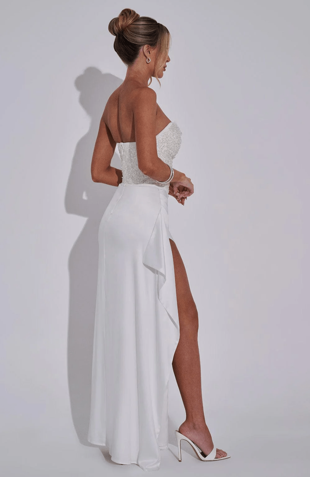 Velnoir™ Louvré Fendue Dress - Velnoir™
