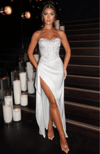 Velnoir™ Louvré Fendue Dress - Velnoir™