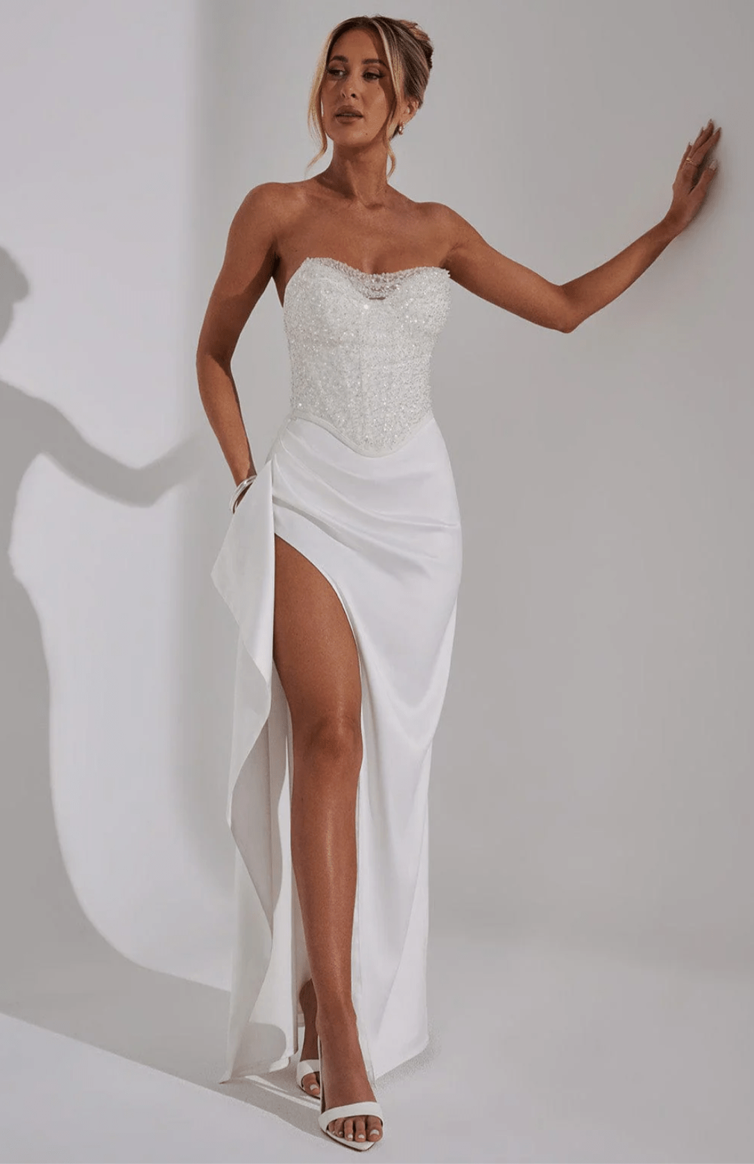 Velnoir™ Louvré Fendue Dress - Velnoir™