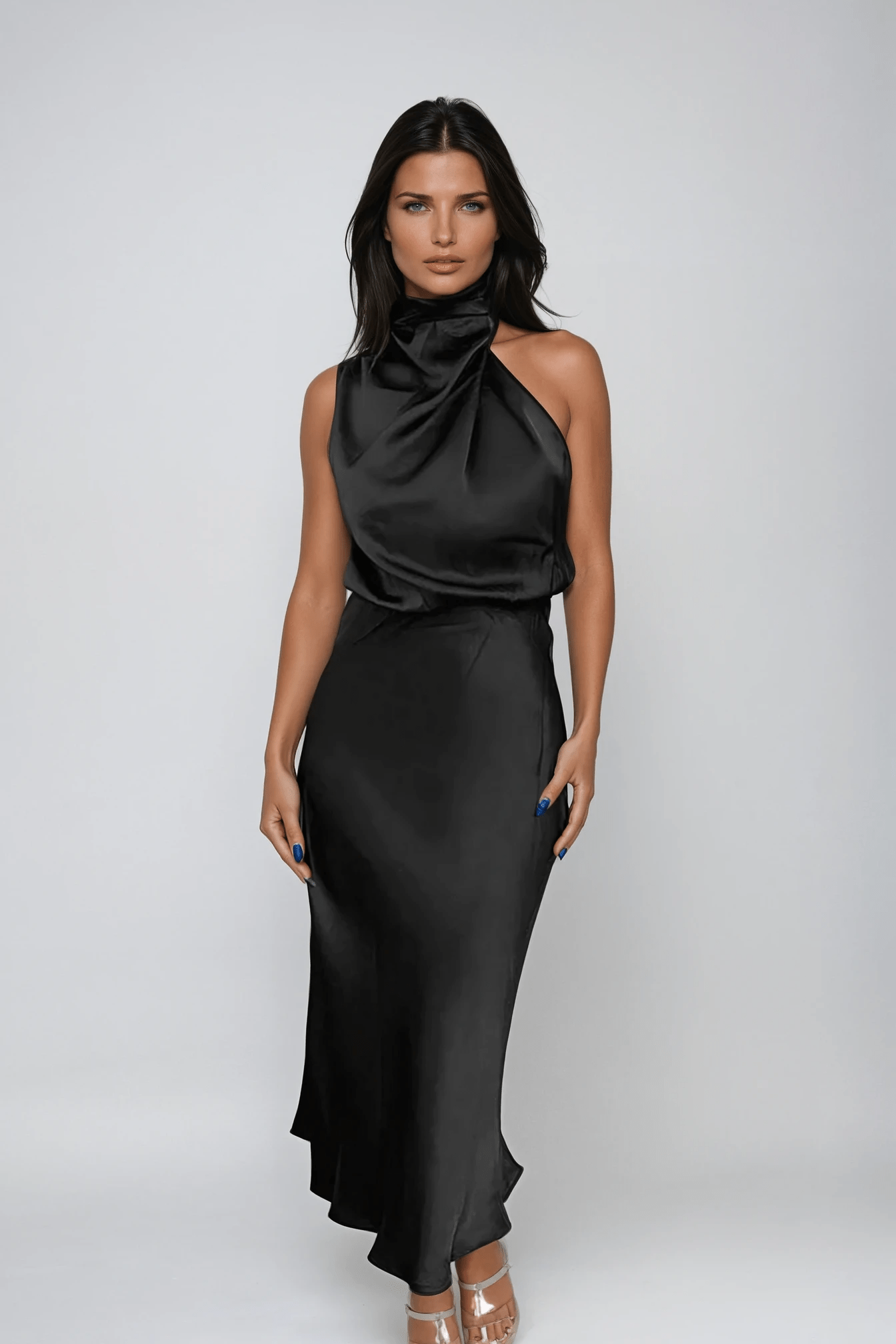 Velnoir™ Lumiére Sablé Maxi Dress - Velnoir™