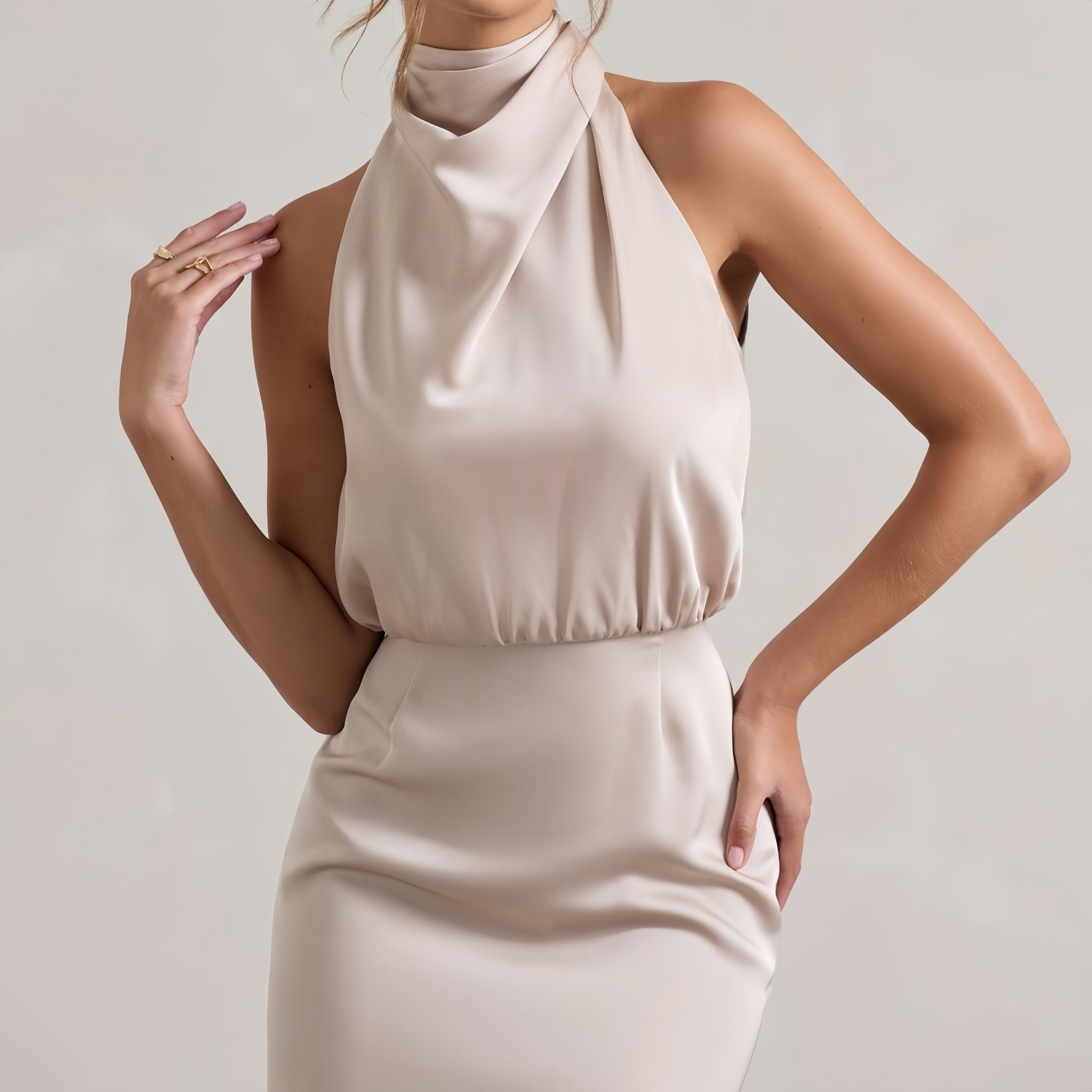 Velnoir™ Lumiére Sablé Maxi Dress - Velnoir™