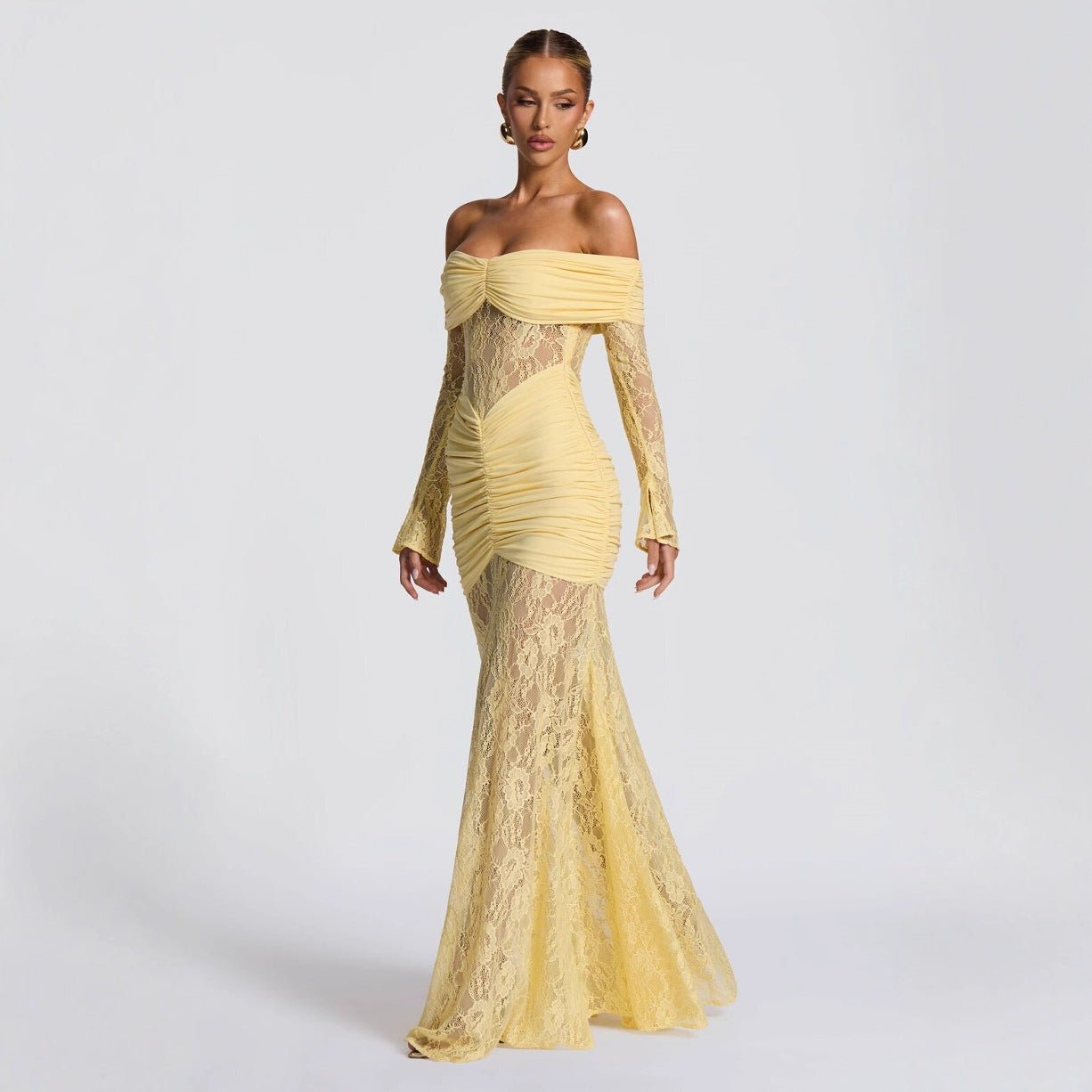Velnoir™ Lunelle Dorée Maxi Dress - Velnoir™