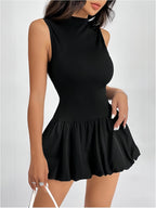 Velnoir™ Lunette Flaré Mini Dress - Velnoir™