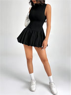 Velnoir™ Lunette Flaré Mini Dress - Velnoir™