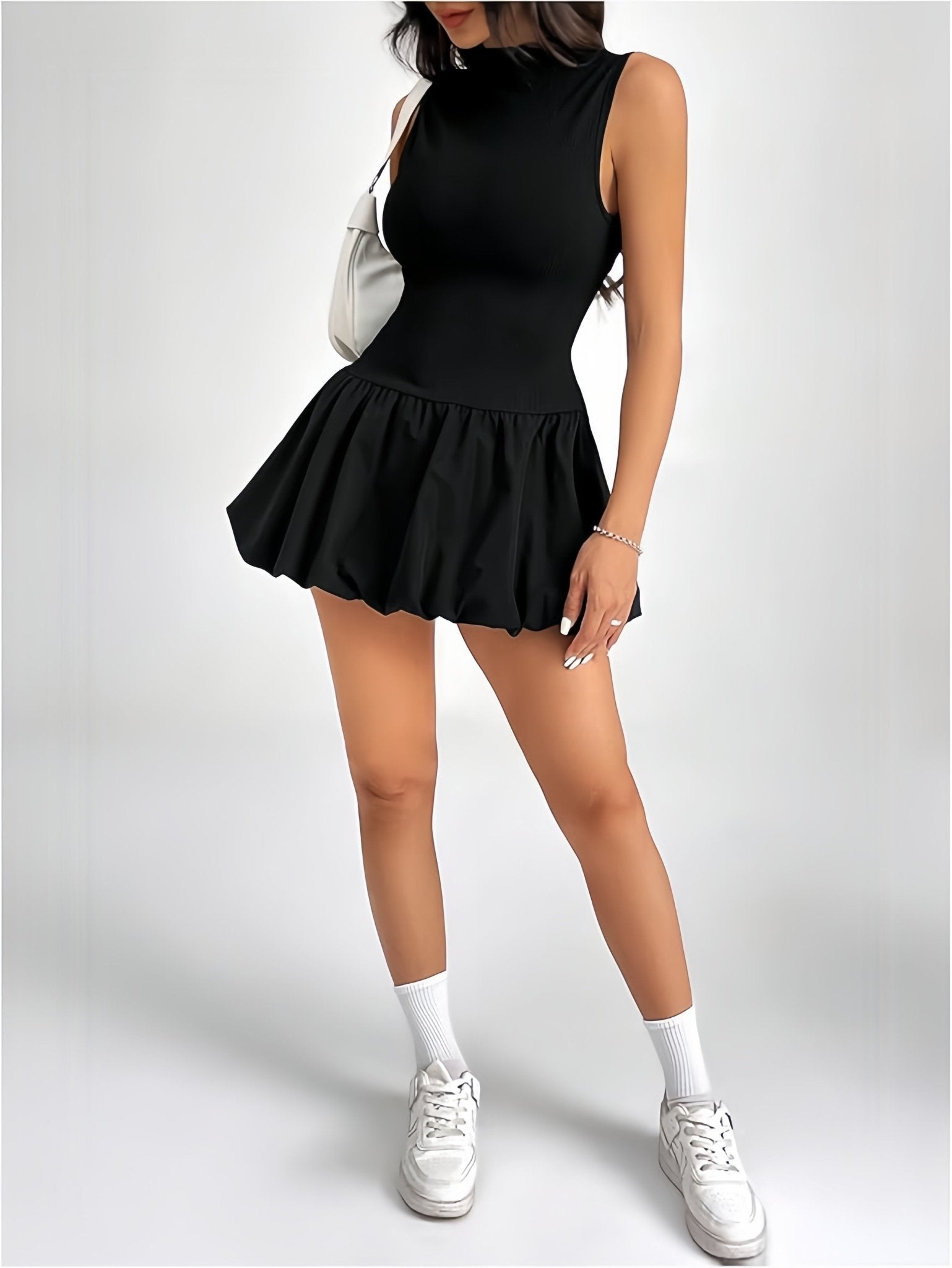 Velnoir™ Lunette Flaré Mini Dress - Velnoir™