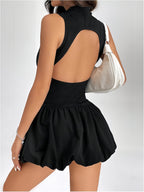 Velnoir™ Lunette Flaré Mini Dress - Velnoir™