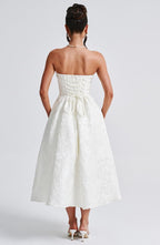 Velnoir™ Lysandra Jaquard Midi Dress - Velnoir™