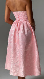 Velnoir™ Lysandra Jaquard Midi Dress - Velnoir™