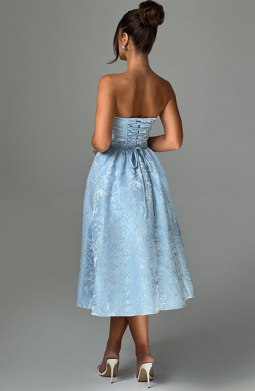 Velnoir™ Lysandra Jaquard Midi Dress - Velnoir™