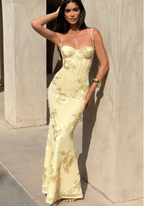 Velnoir™ Lysianné Fleur Maxi Dress - Velnoir™