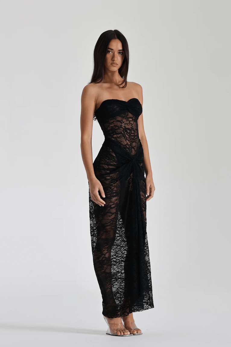 Velnoir™ Ombre de Rose Maxi Dress - Velnoir™