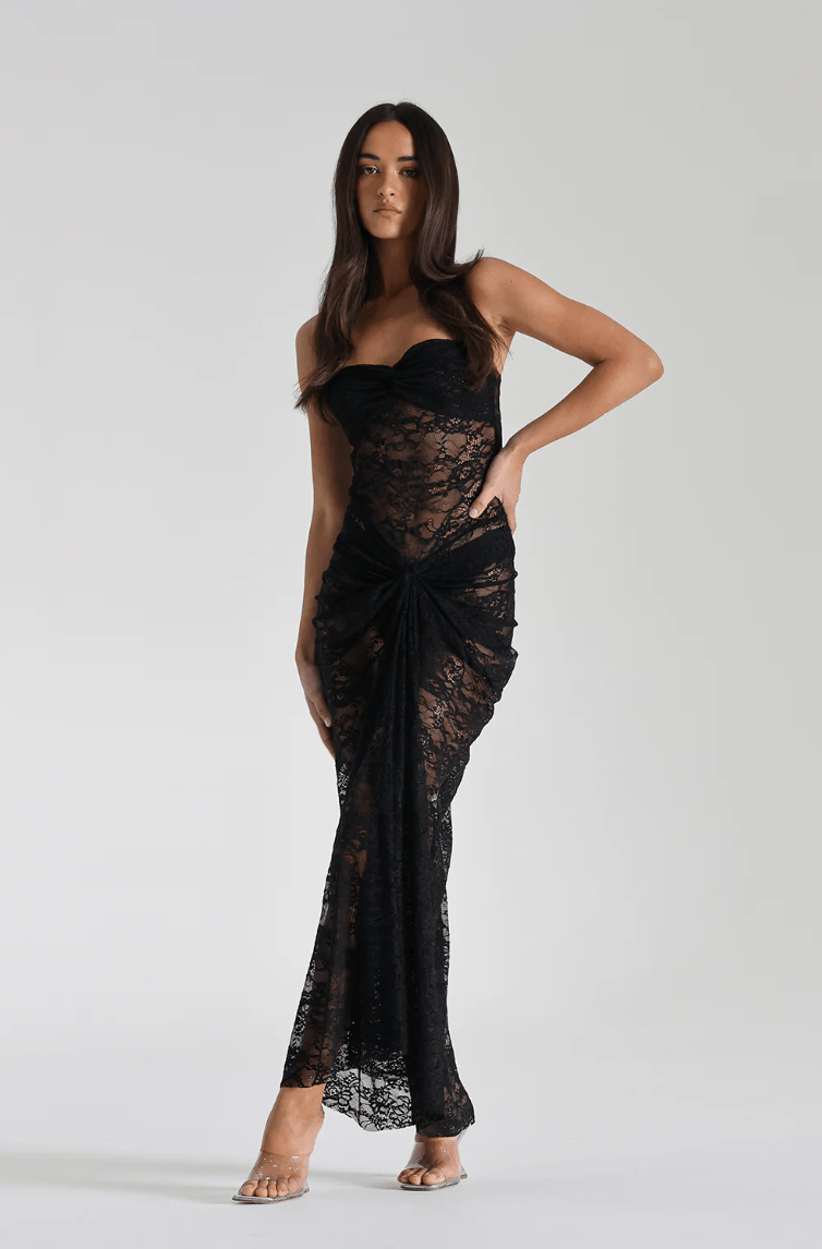 Velnoir™ Ombre de Rose Maxi Dress - Velnoir™