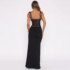 Velnoir™ Rubis Éclat Maxi Dress - Velnoir™