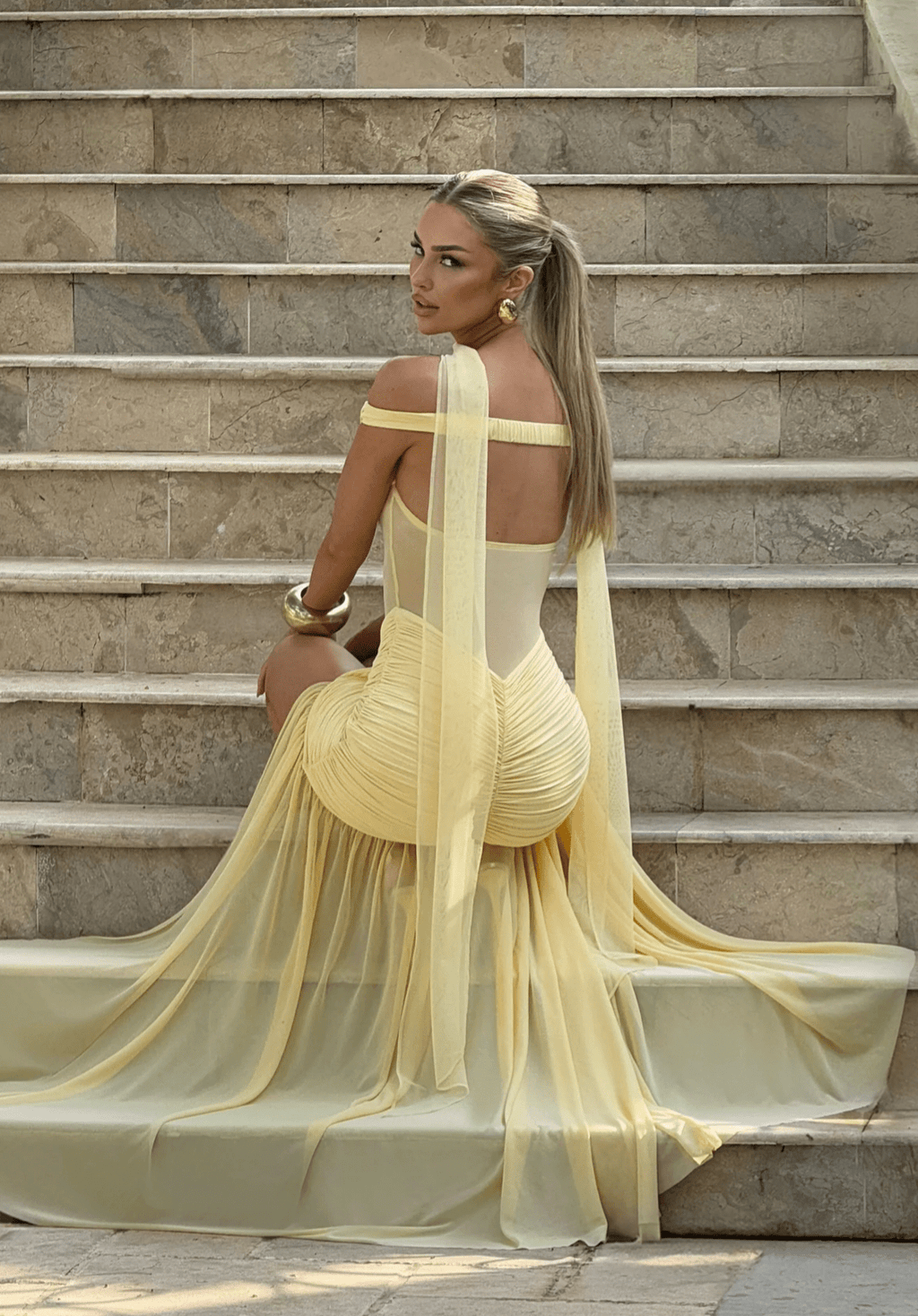 Velnoir™ Sculpté Virelle Dress - Velnoir™