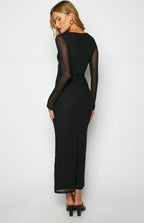 Velnoir™ Seraphie Deep Maxi Dress - Velnoir™