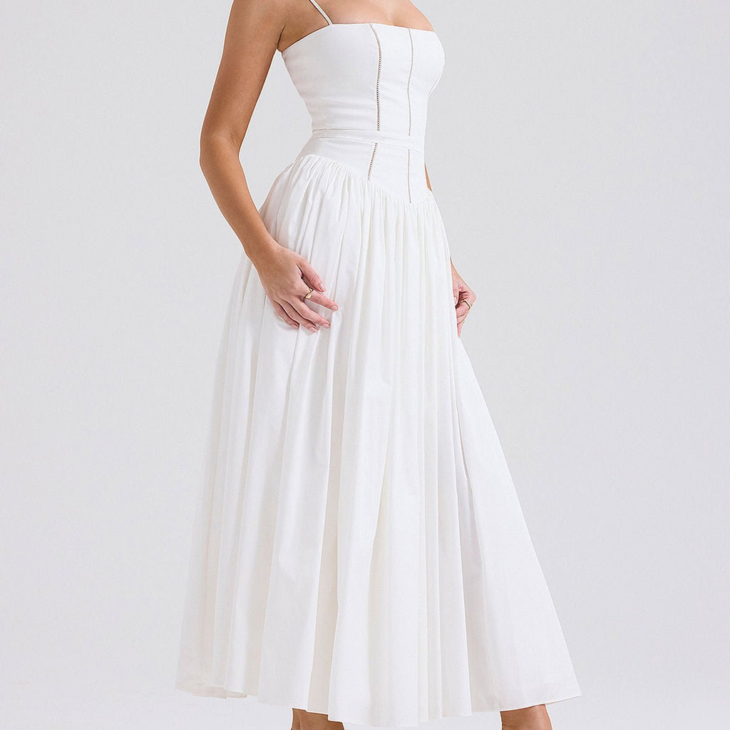 Velnoir™ Seraphina Corsage Midi Dress - Velnoir™